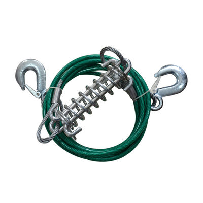 High Strength Recovery Trailer Steel Car Towing Rope Strap With 2 Safety Hooks Towing