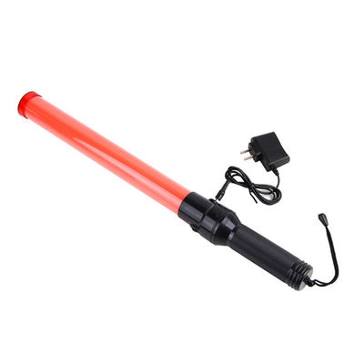 Portable Rechargeable Red Flashing Light Baton  for Traffic Roadway Safety