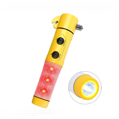 Roadside Accident 4 In 1 Led Flashlight Emergency Mini Safety Hammer for Vehicles