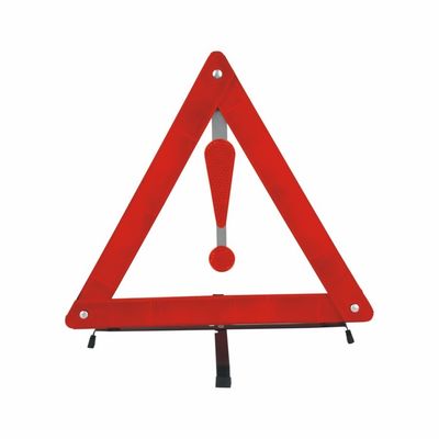 Easily Assemble Red Dot Reflective Roadside Car Emergency Warning Triangle for Safety