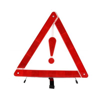 Easily Assemble Red Dot Reflective Roadside Car Emergency Warning Triangle for Safety