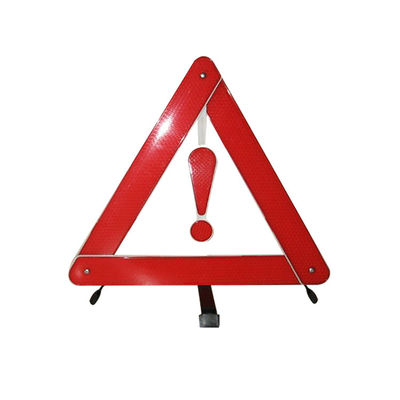 Easily Assemble Red Dot Reflective Roadside Car Emergency Warning Triangle for Safety