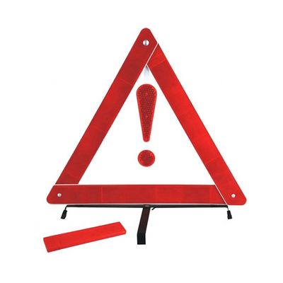 Easily Assemble Red Dot Reflective Roadside Car Emergency Warning Triangle for Safety