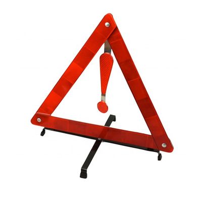 Easily Assemble Red Dot Reflective Roadside Car Emergency Warning Triangle for Safety