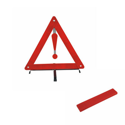 Easily Assemble Red Dot Reflective Roadside Car Emergency Warning Triangle for Safety