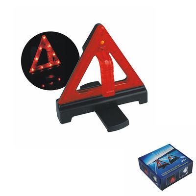 Road Safety Flashing LED Warning Triangle Easily Handle and Assemble for Car Emergency