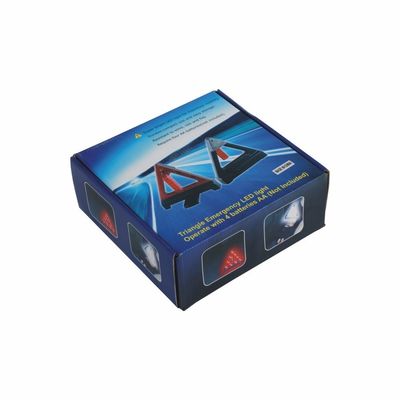 Road Safety Flashing LED Warning Triangle Easily Handle and Assemble for Car Emergency
