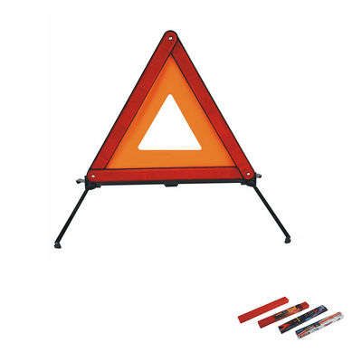 PMMA+ABS High Visibility Red Portable Road Hazard Triangle for Trucks