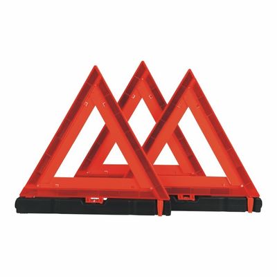 3 Pcs Double Faced Safety Triangle Orange Warning for Roadside Protection Gear