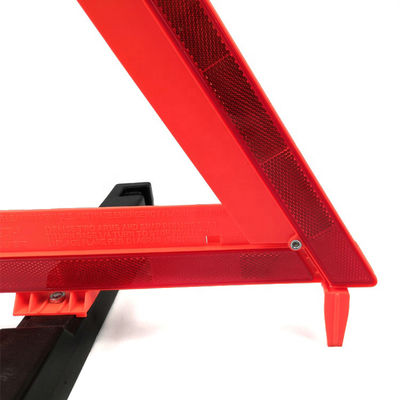 3 Pcs Double Faced Safety Triangle Orange Warning for Roadside Protection Gear