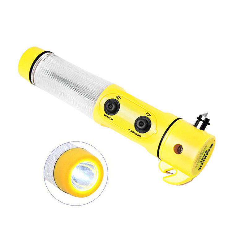 Roadside Accident 4 In 1 Led Flashlight Emergency Mini Safety Hammer for Vehicles
